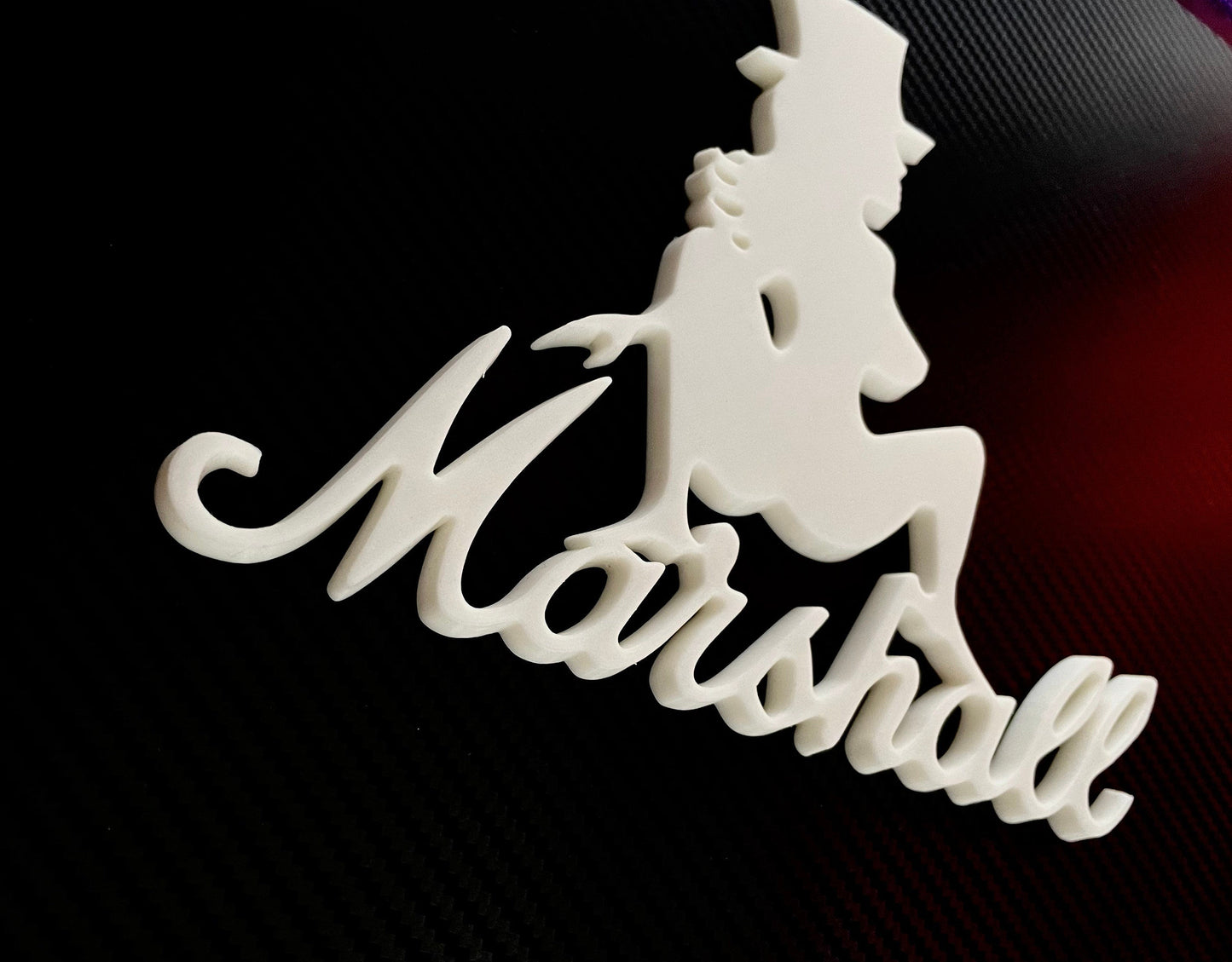 Marshall Slash Trucker Girl Cabinet Emblem